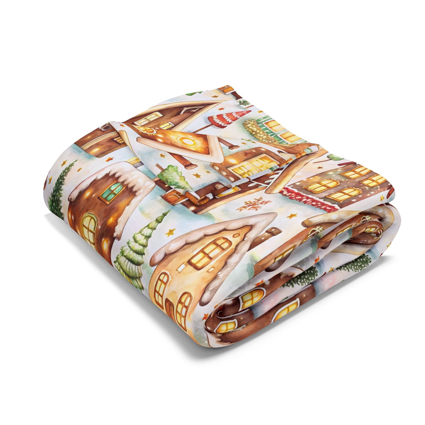 Frosted Gingerbread Lane Blanket