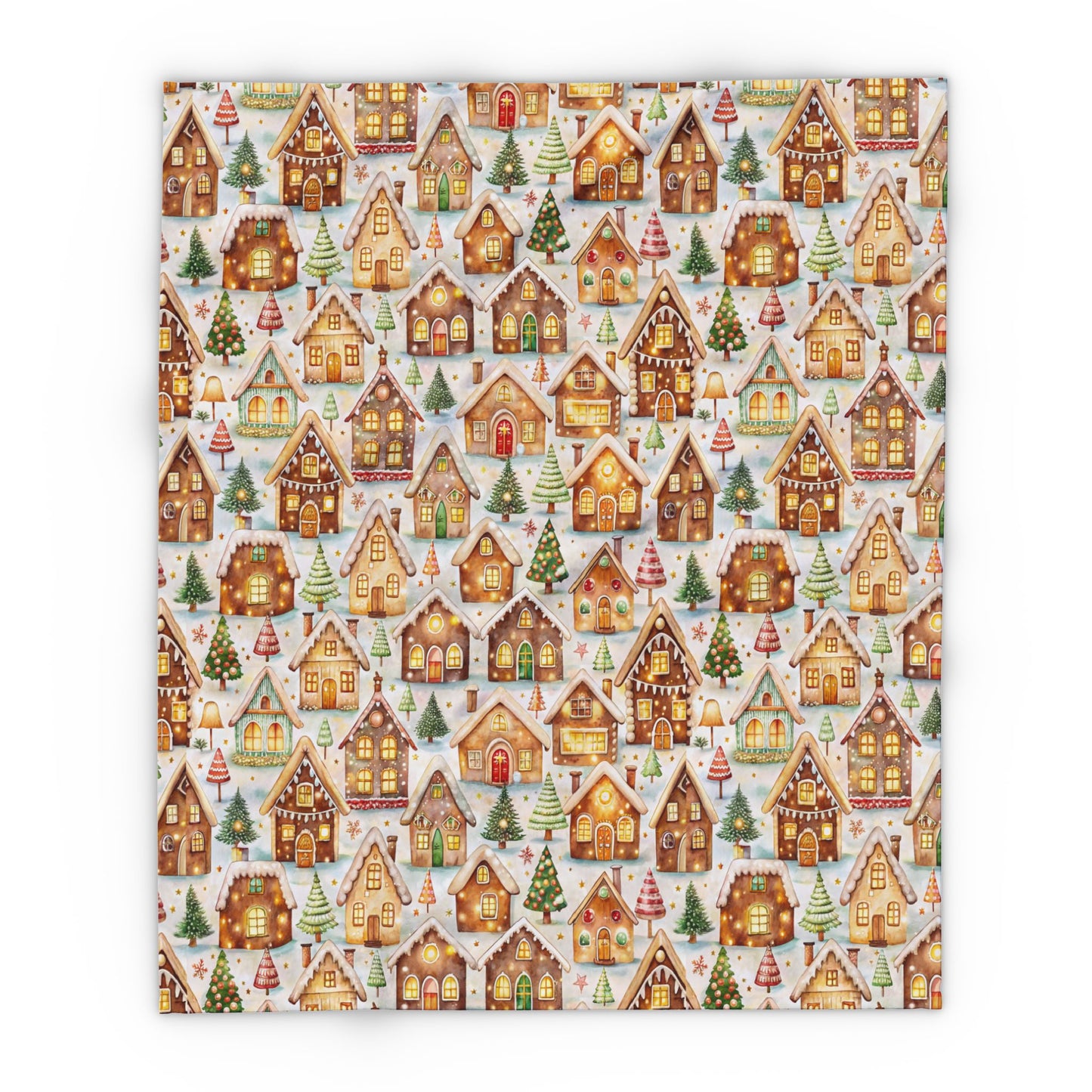Frosted Gingerbread Lane Blanket
