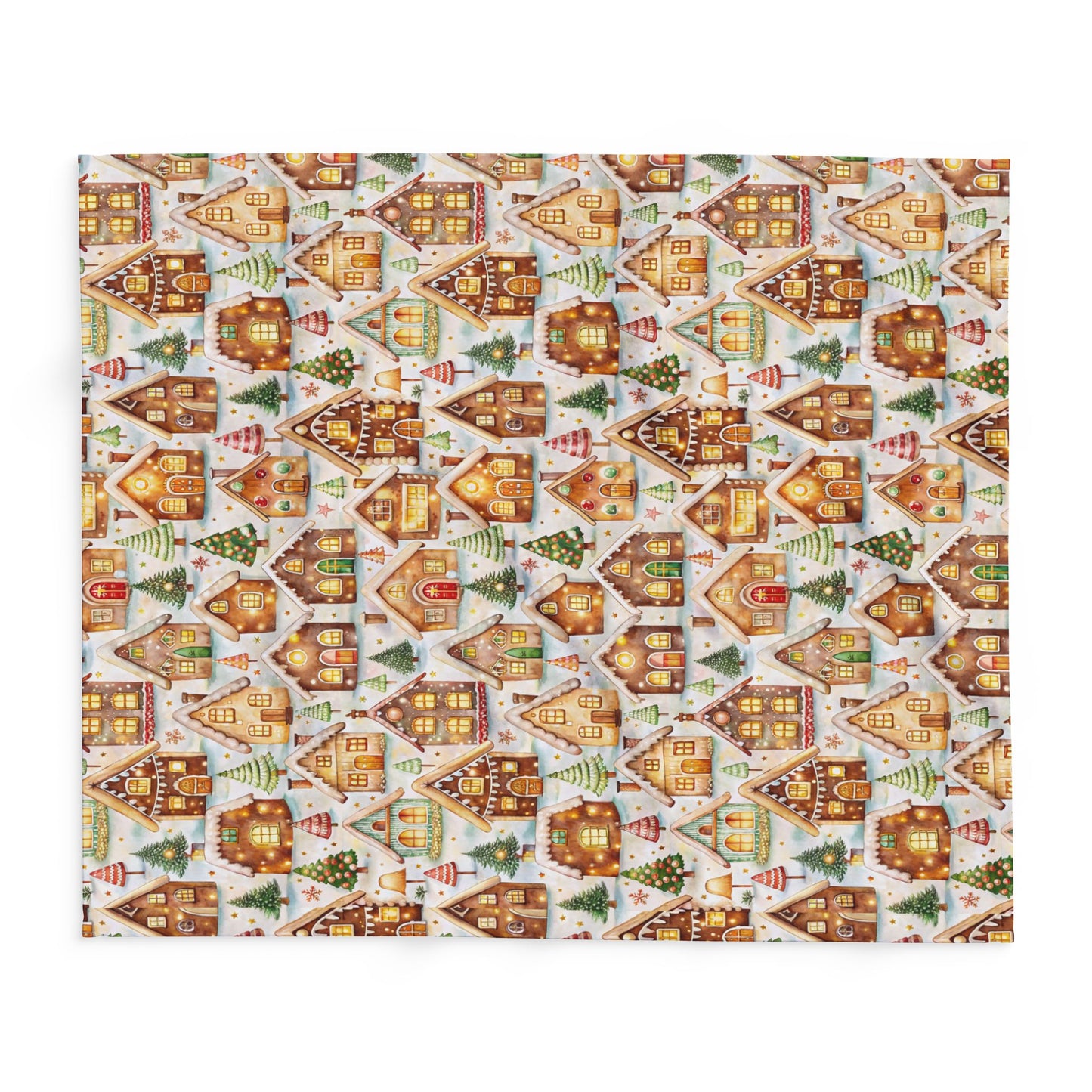 Frosted Gingerbread Lane Blanket