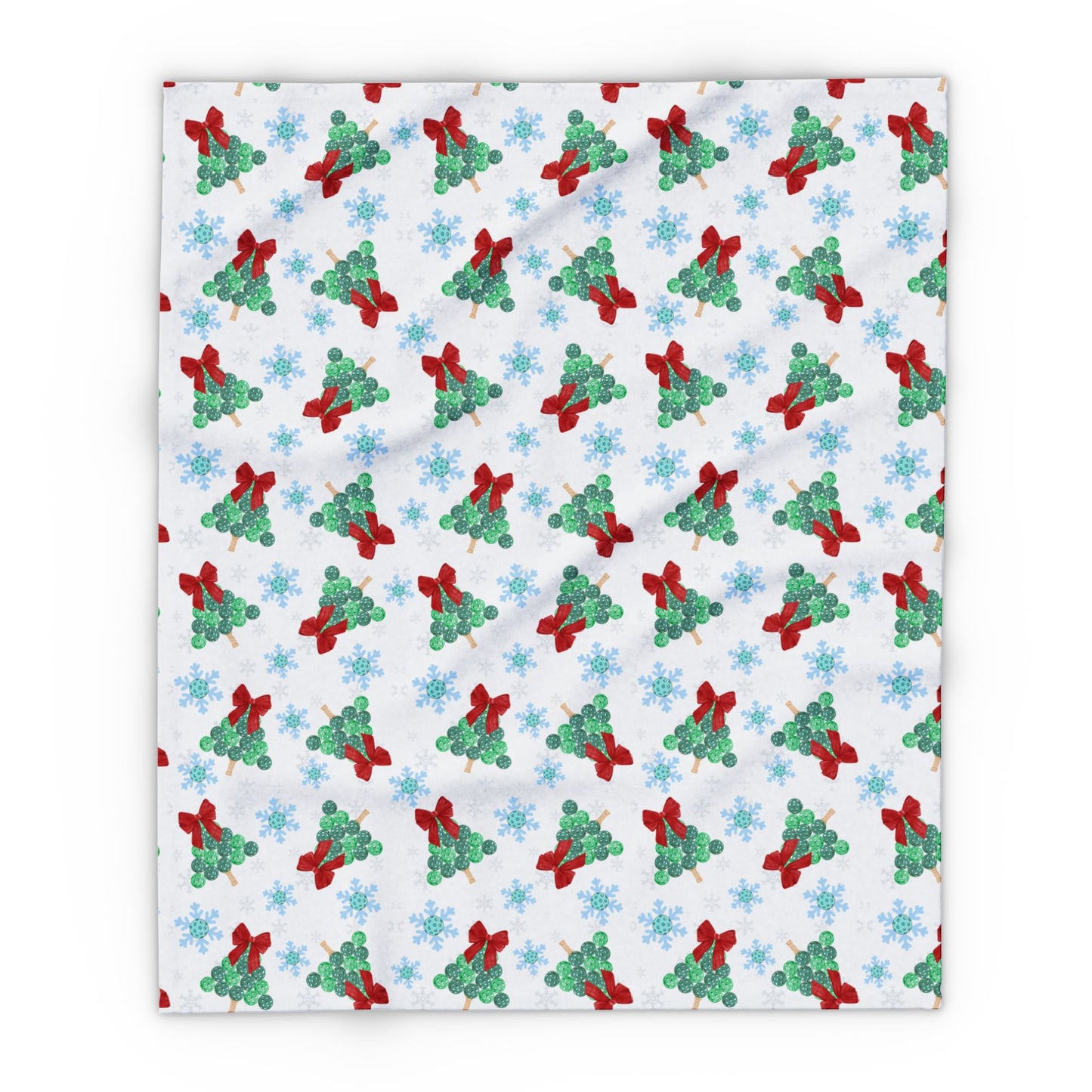 Snowflakes & Pickleball Blanket