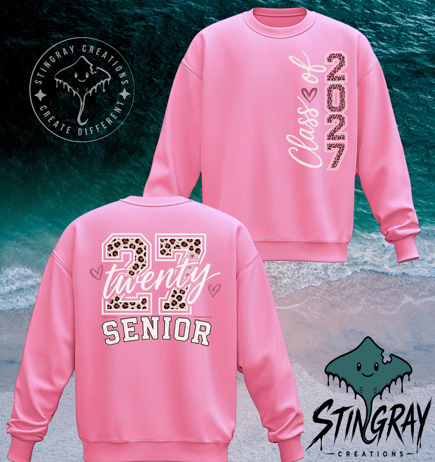 Twenty Seven Senior 2027 T Shirt & Crewneck Sweatshirt | Class of 2027 Apparel
