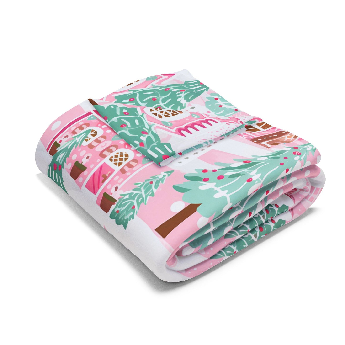 Sugarplum Christmas Town Blanket