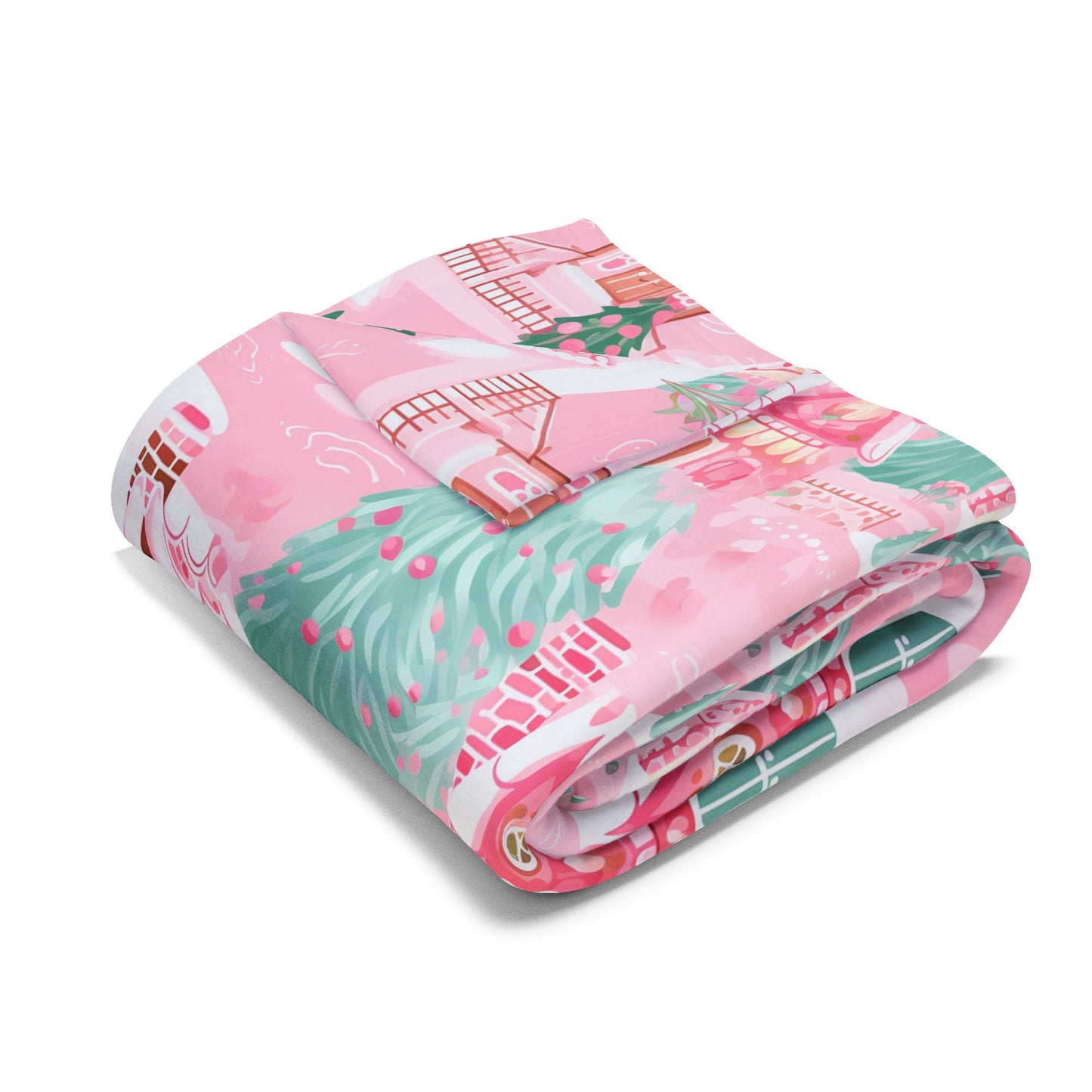 Peppermint Pink Village Blanket