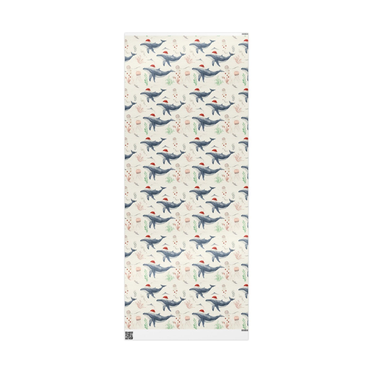 Whimsical Christmas Whale (Wrapping Papper)