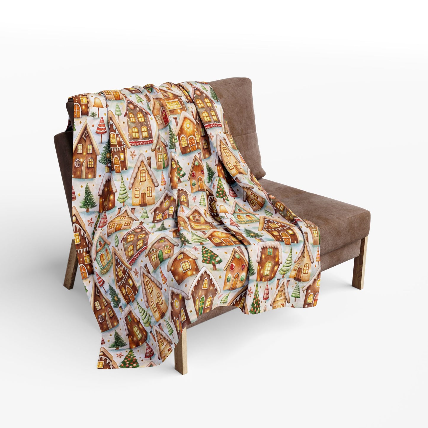 Frosted Gingerbread Lane Blanket