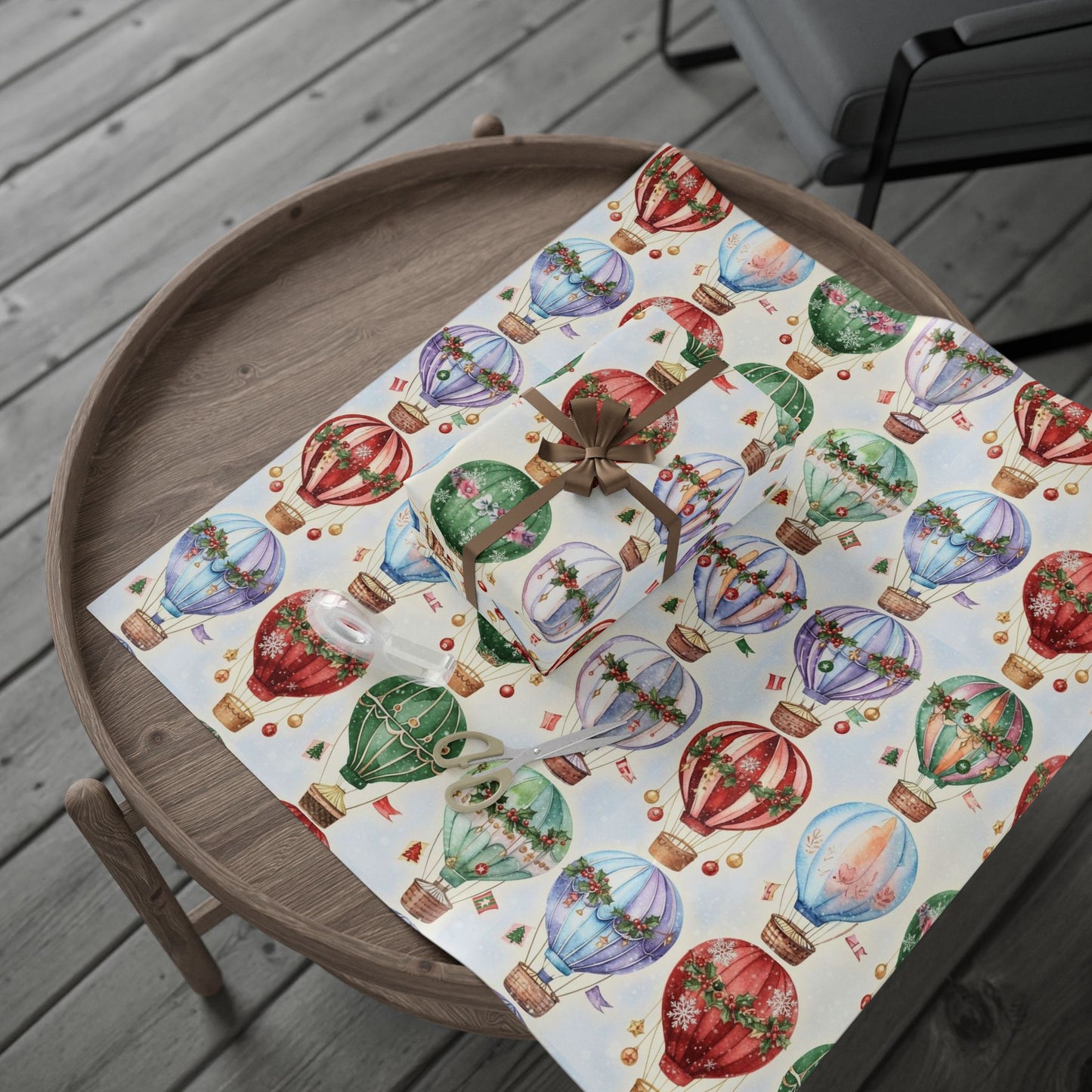Whimsical Winter Balloons (Wrapping Papper)