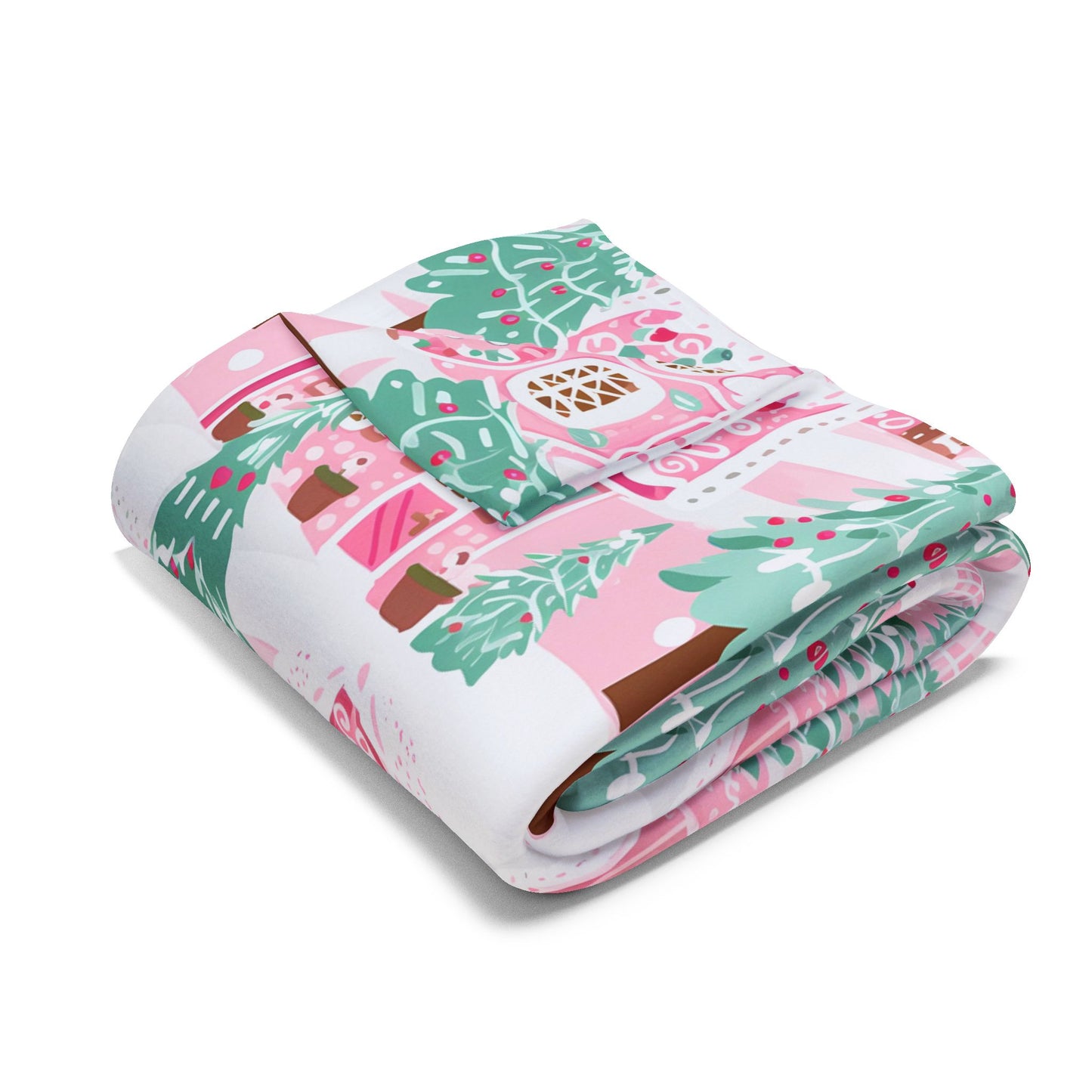 Sugarplum Christmas Town Blanket