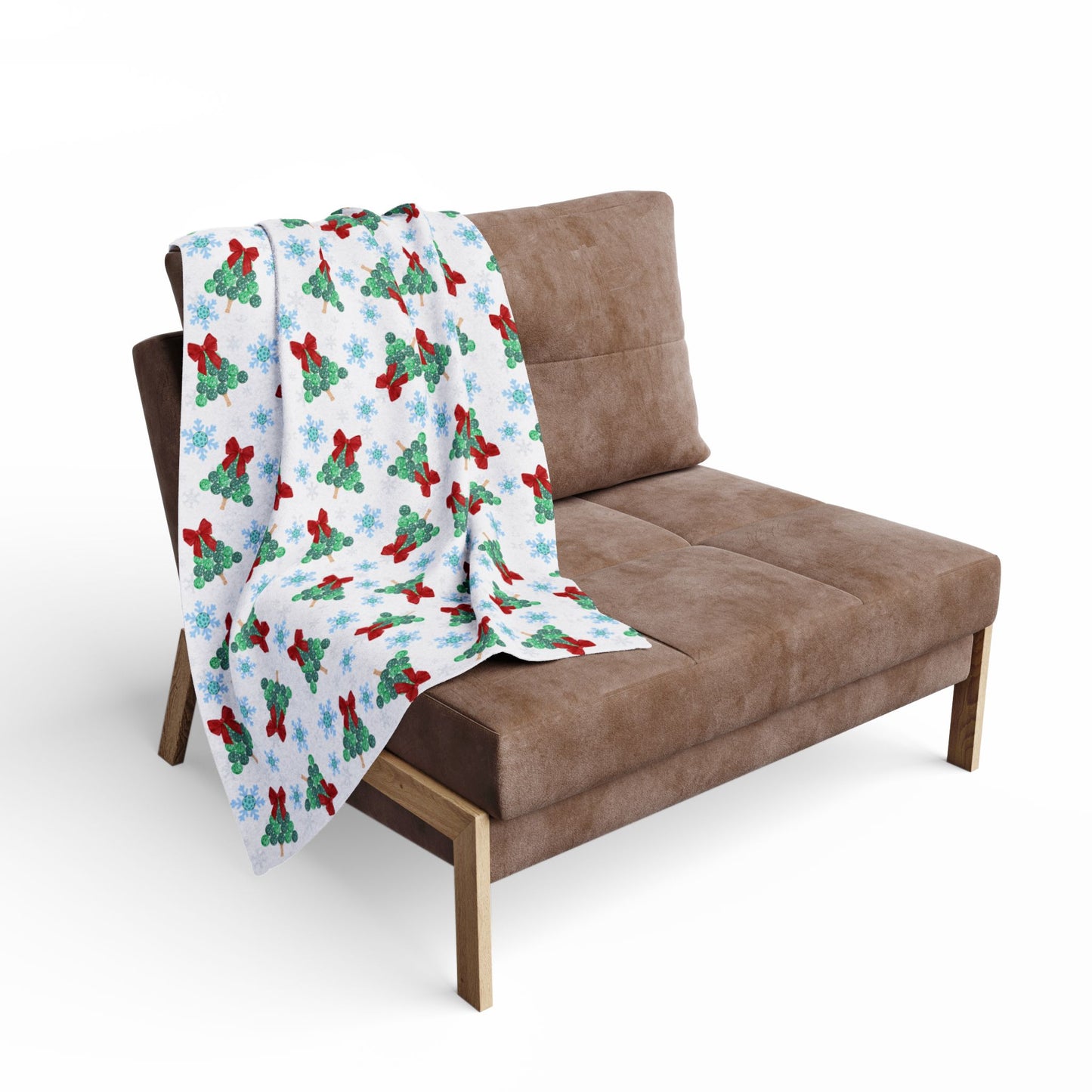 Snowflakes & Pickleball Blanket