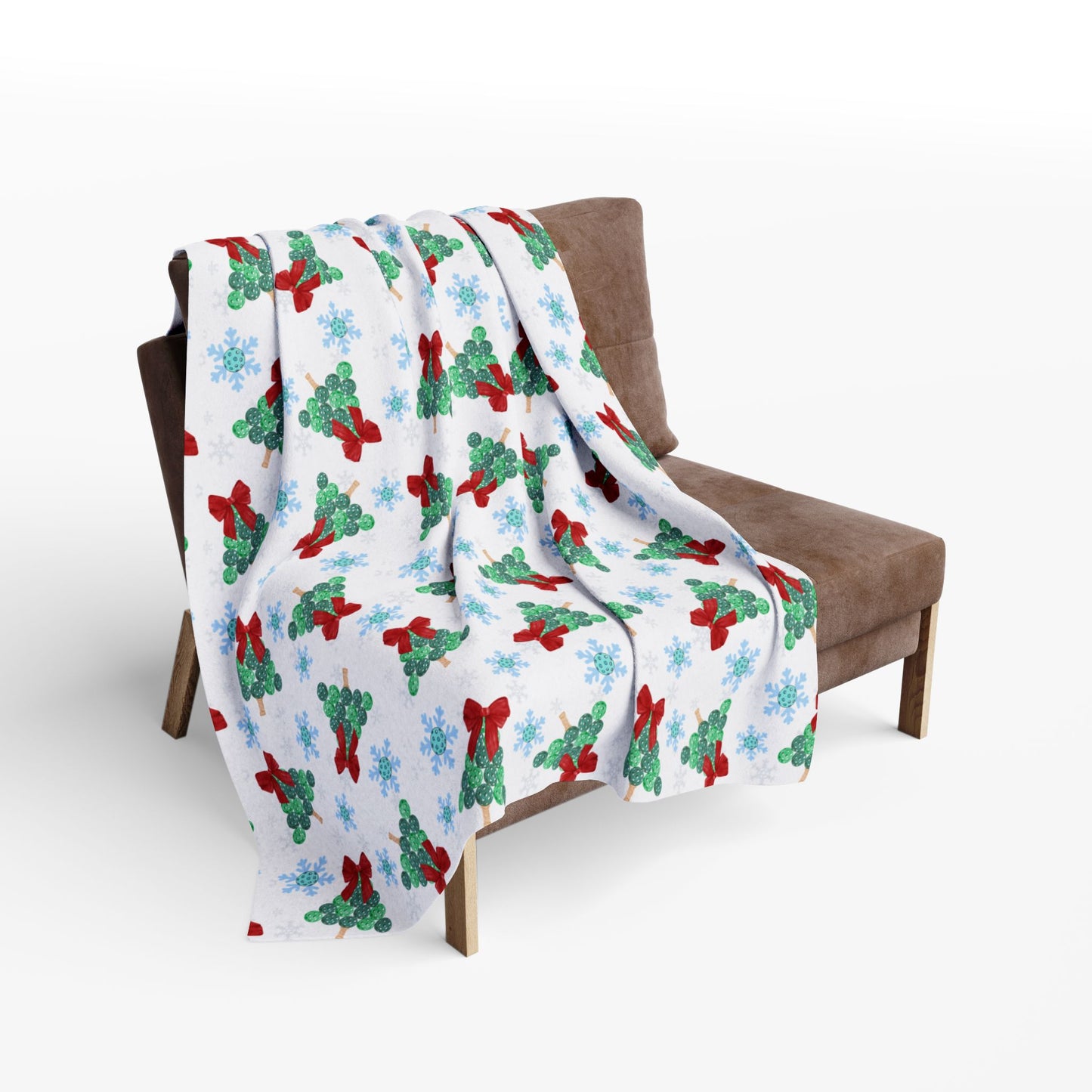 Snowflakes & Pickleball Blanket