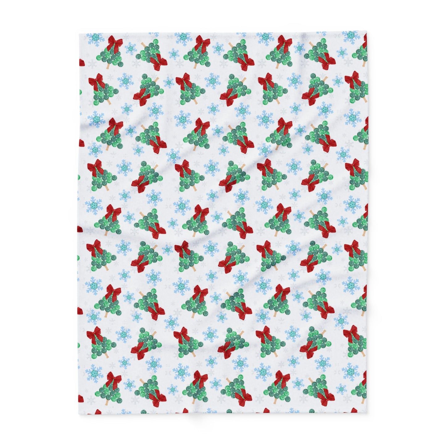 Snowflakes & Pickleball Blanket