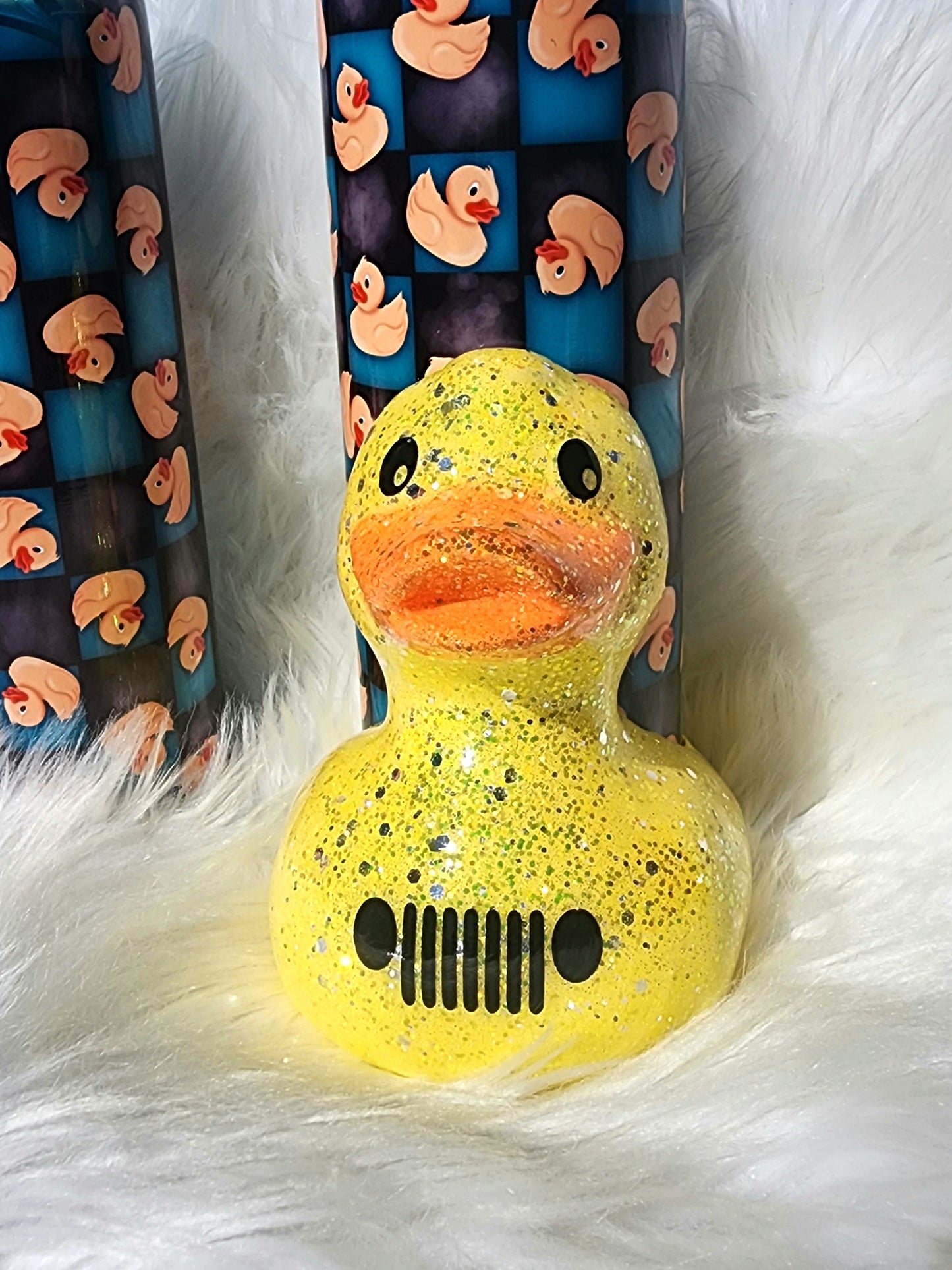 3D Printed Duck Tumbler Sleeve with 20oz Tumbler – Fun Duck Cup