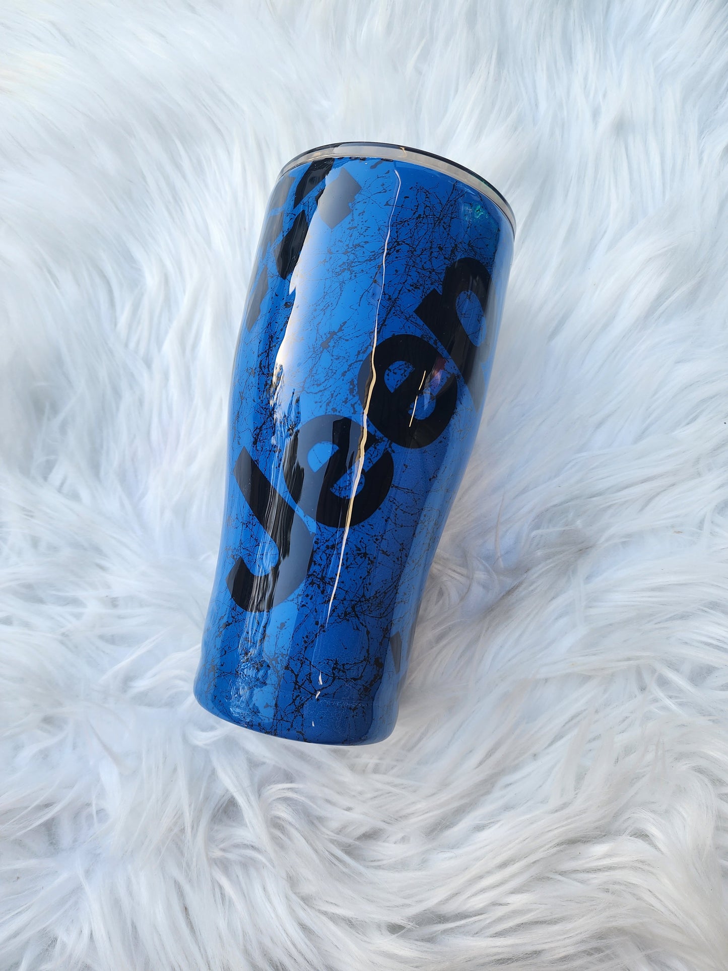 30oz Blue splatter Jeep Tumbler