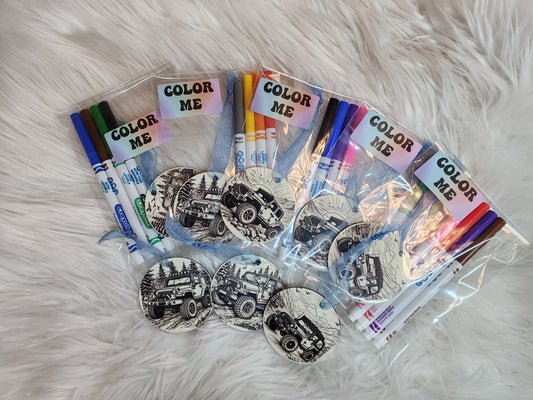 Color Me Jeep Ornament (Pink Friday Sale)
