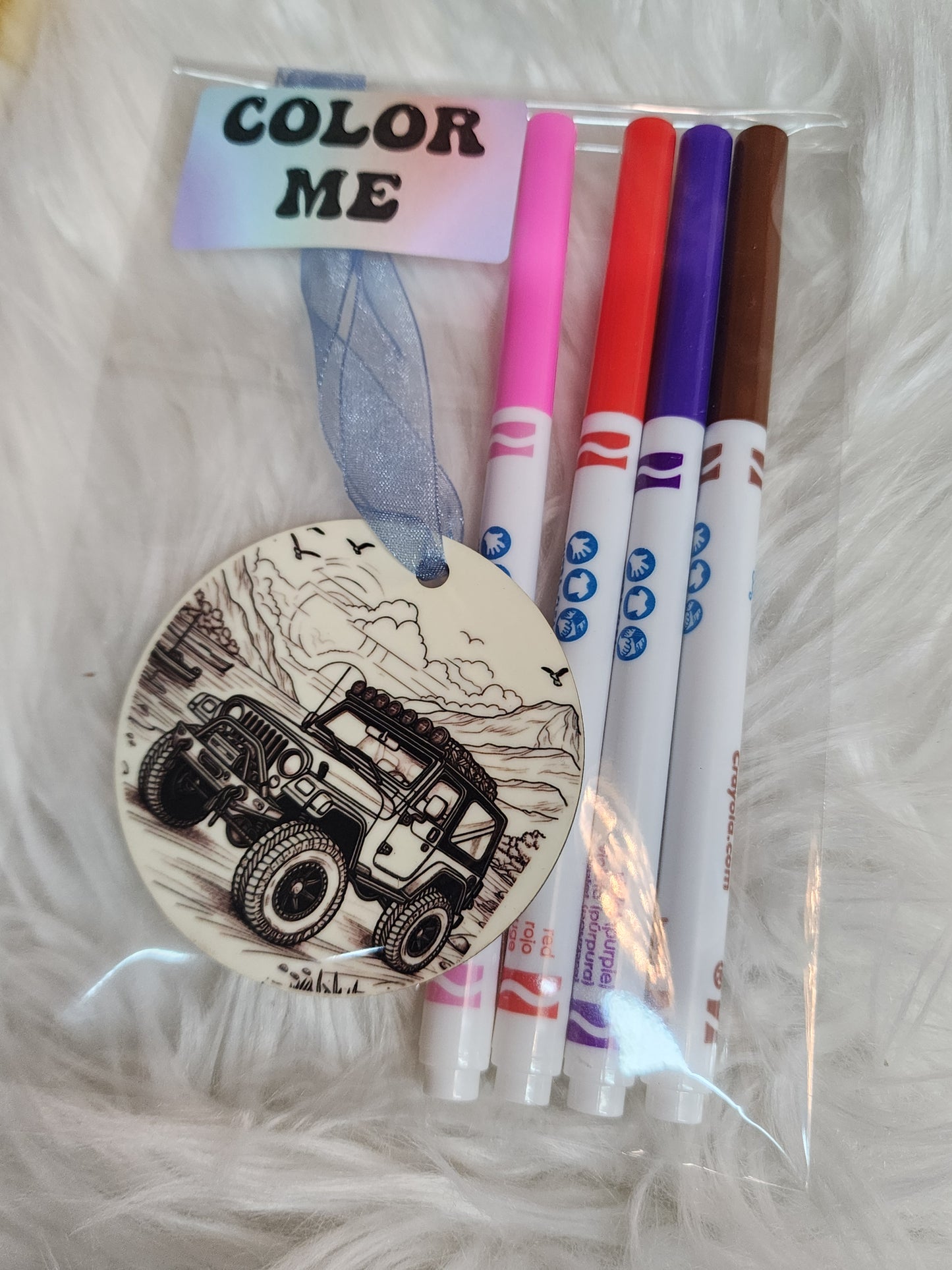 Color Me Jeep Ornament (Pink Friday Sale)