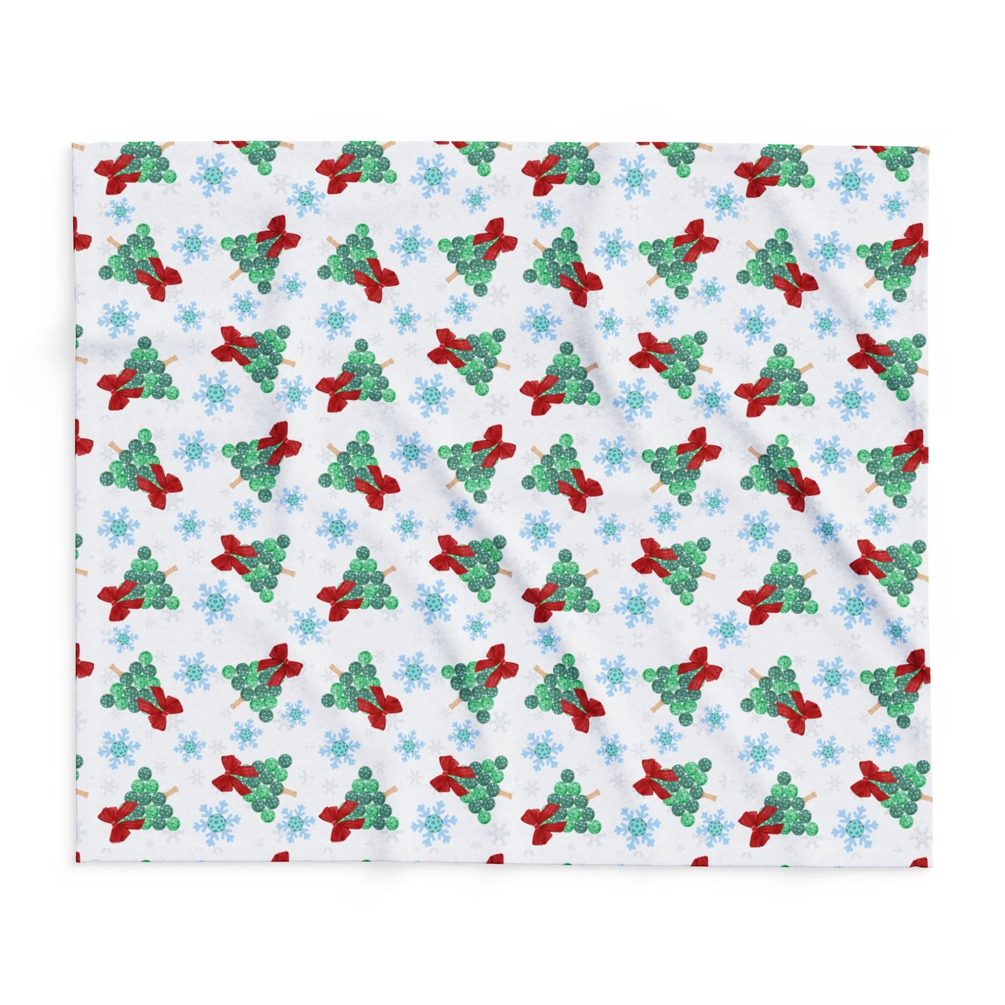 Snowflakes & Pickleball Blanket