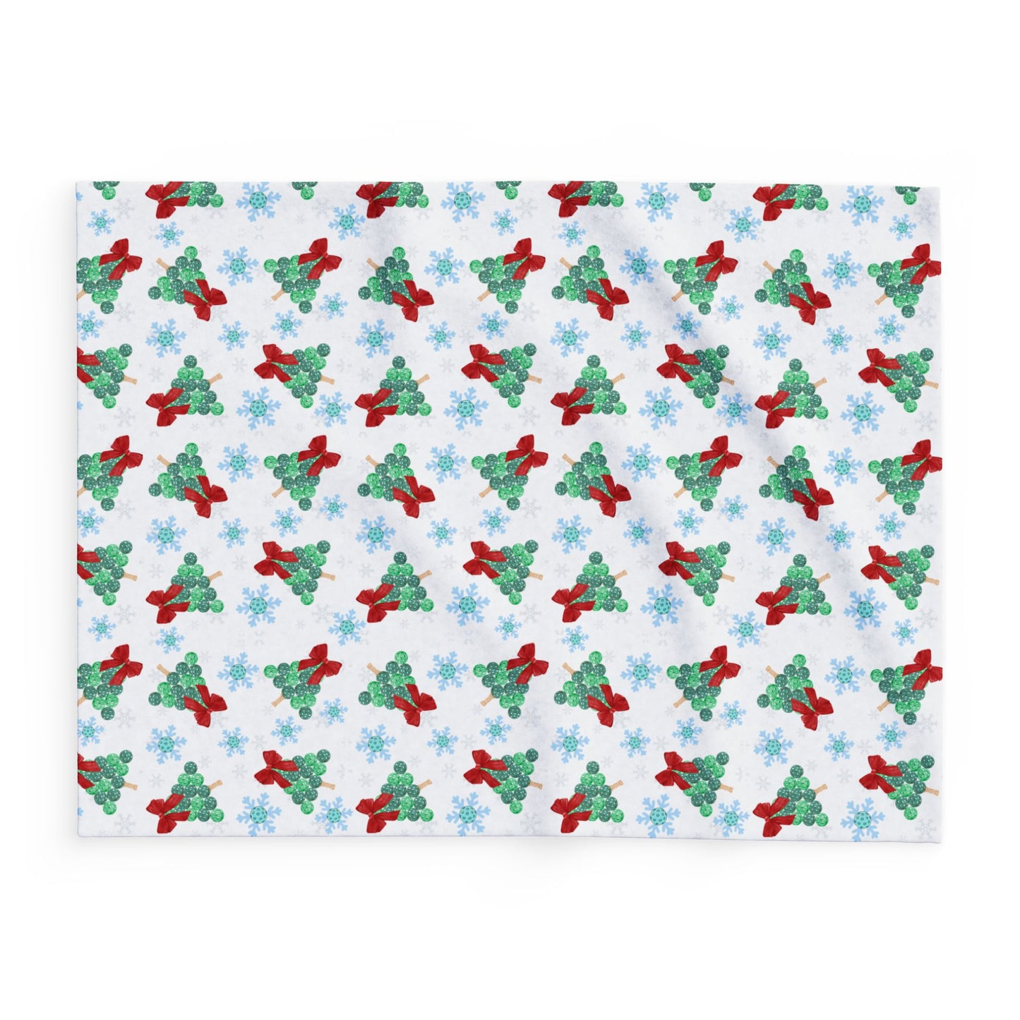 Snowflakes & Pickleball Blanket