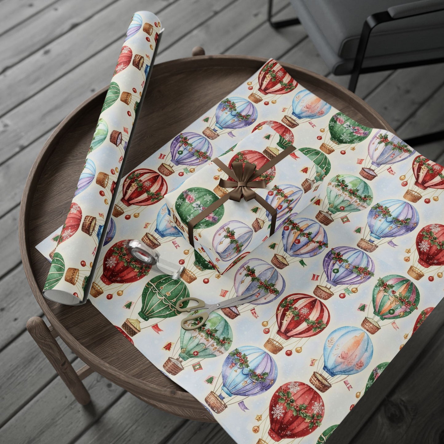 Whimsical Winter Balloons (Wrapping Papper)