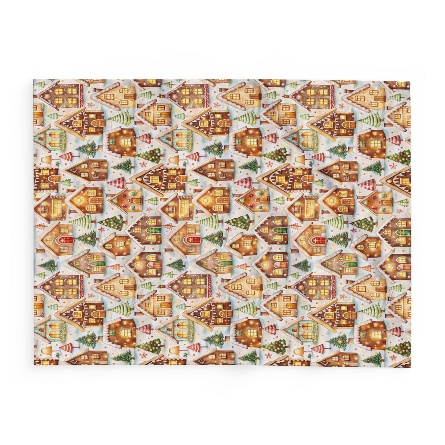Frosted Gingerbread Lane Blanket