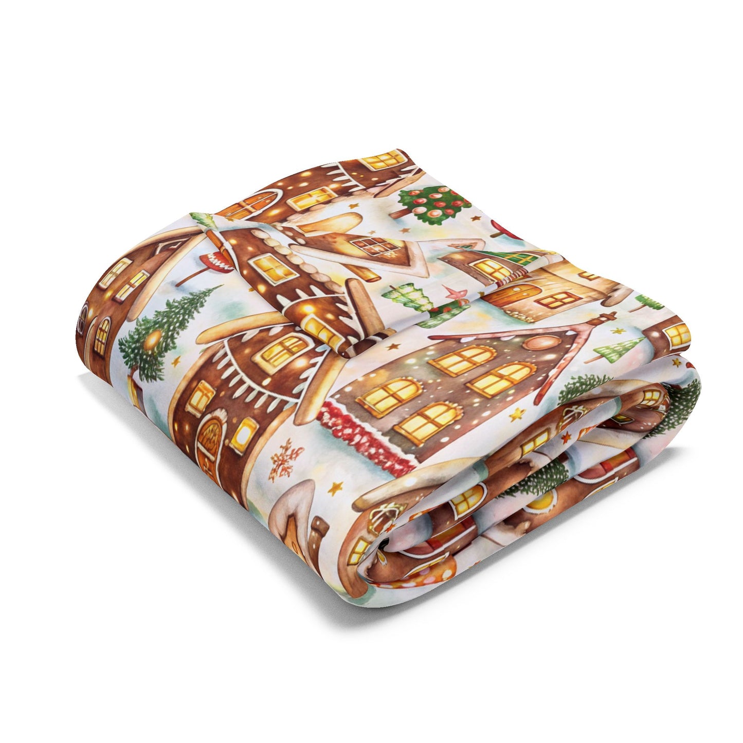 Frosted Gingerbread Lane Blanket