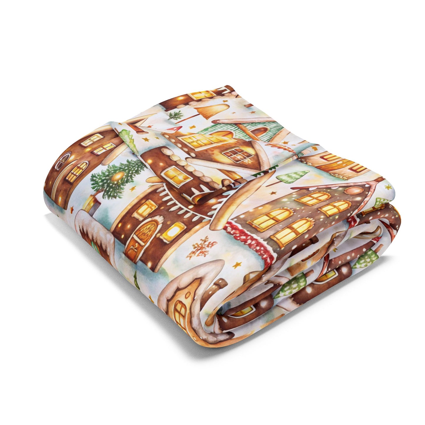 Frosted Gingerbread Lane Blanket