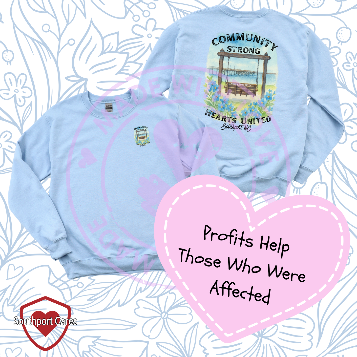 Community Strong, Hearts United, Southport NC (Southport Cares)