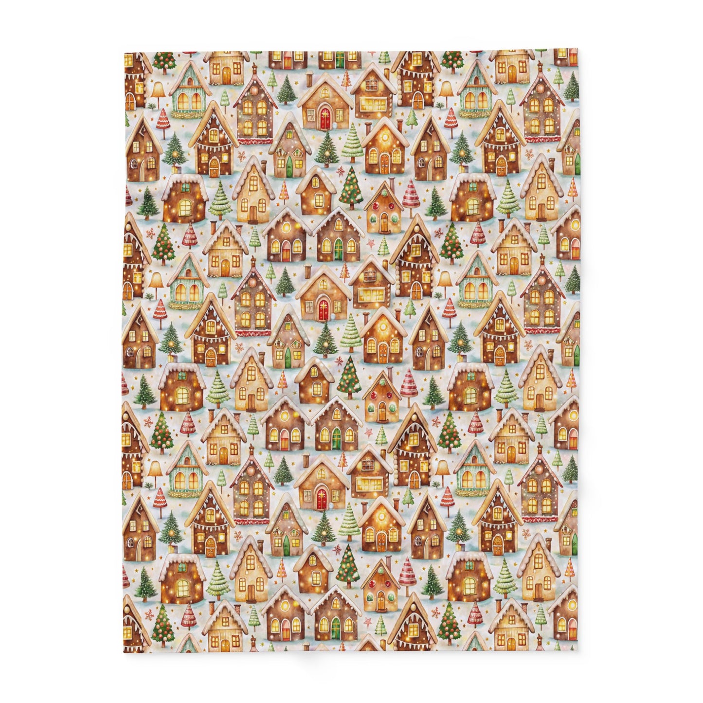 Frosted Gingerbread Lane Blanket