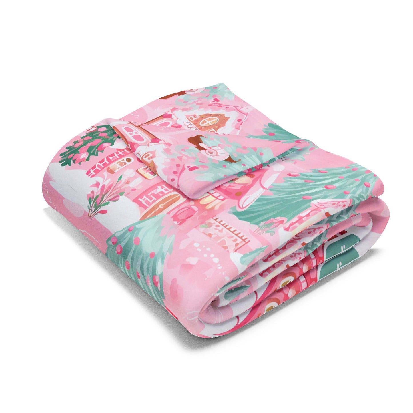 Peppermint Pink Village Blanket