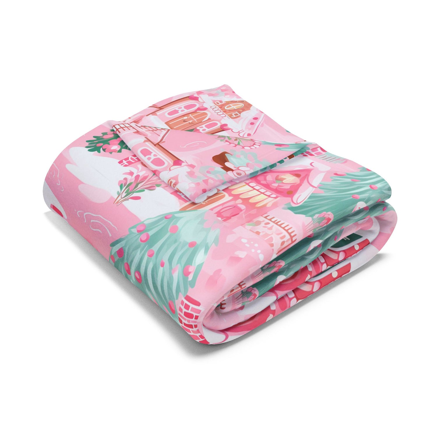 Peppermint Pink Village Blanket