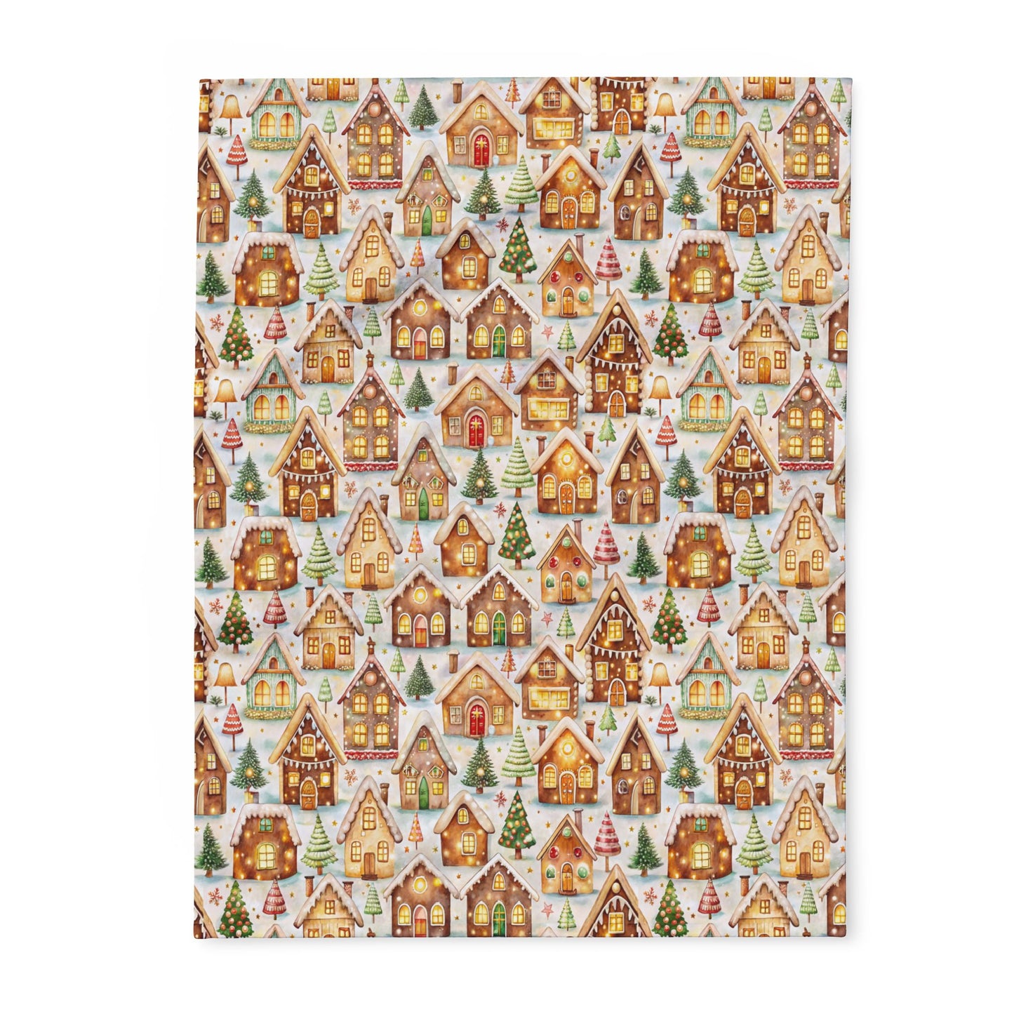 Frosted Gingerbread Lane Blanket