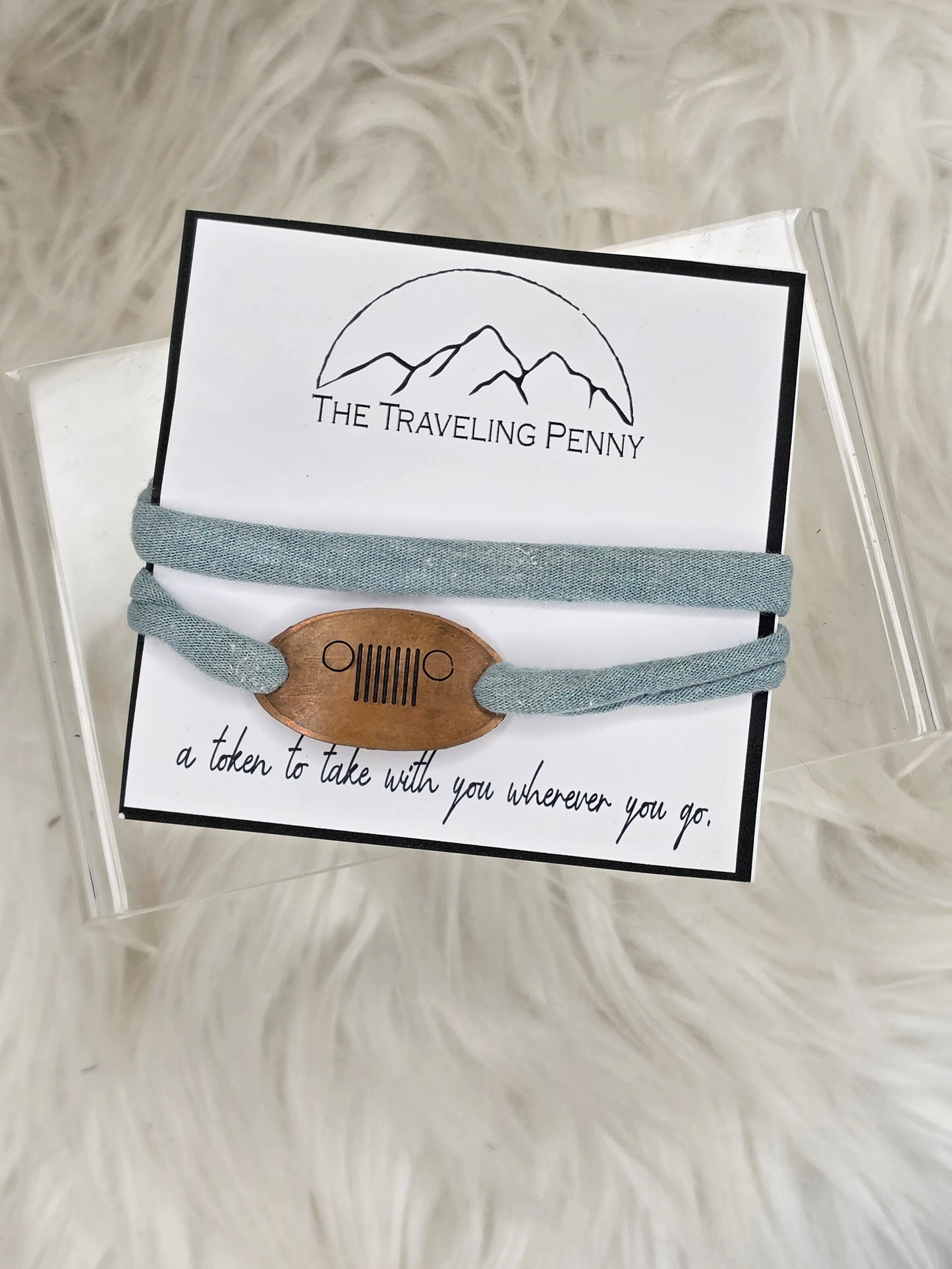 traveling penny bracelet, Jeep bracelet, Jeep grille bracelet, Jeep gift, off road bracelet, overland jewelry, adventure bracelet, road trip gift, Jeep accessories, Jeep lover gift, off road enthusiast gift, travel keepsake bracelet, camping gift, hiking bracelet, outdoor jewelry, Jeep club gift, handmade bracelet, adventure souvenir, explorer bracelet, Jeep lifestyle accessory.