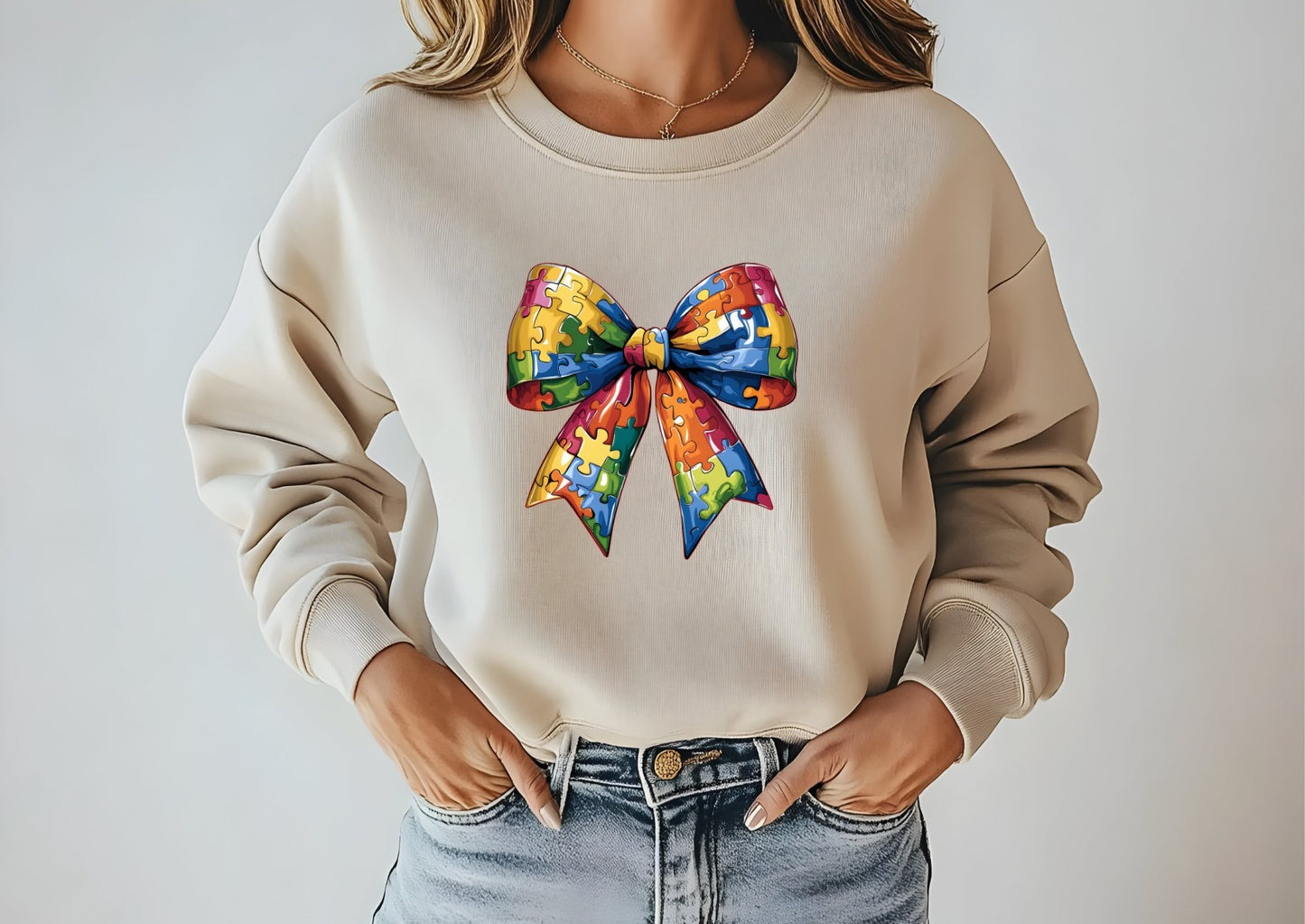 Autism Bow T-shirt/Sweatshirt