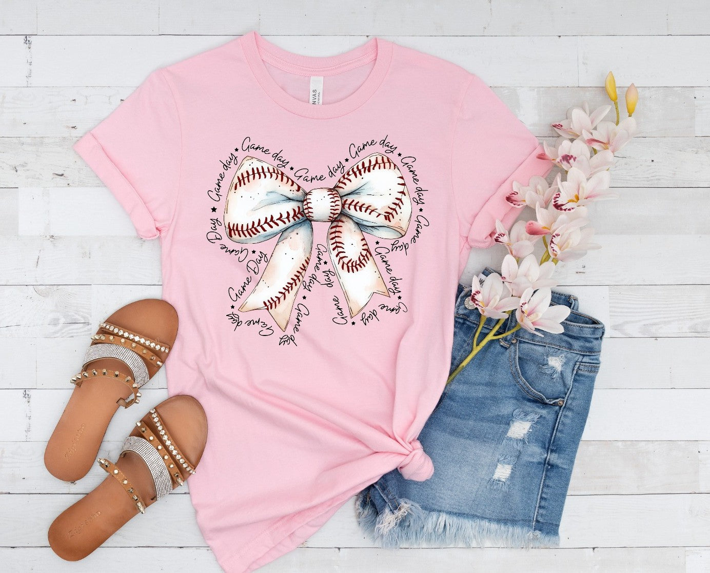 Baseball Bow T-shirt/Sweatshirt