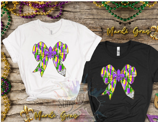 Mardi Gras Pencil Bow