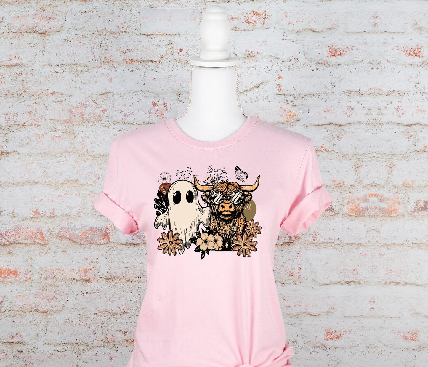 Boho Boo Halloween Highland Cow