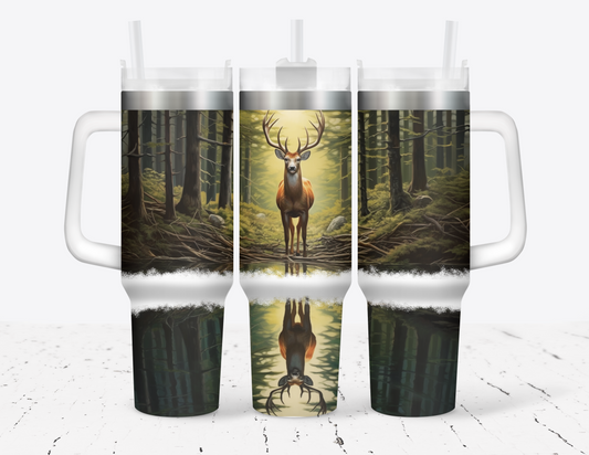 40oz Buck Reflection