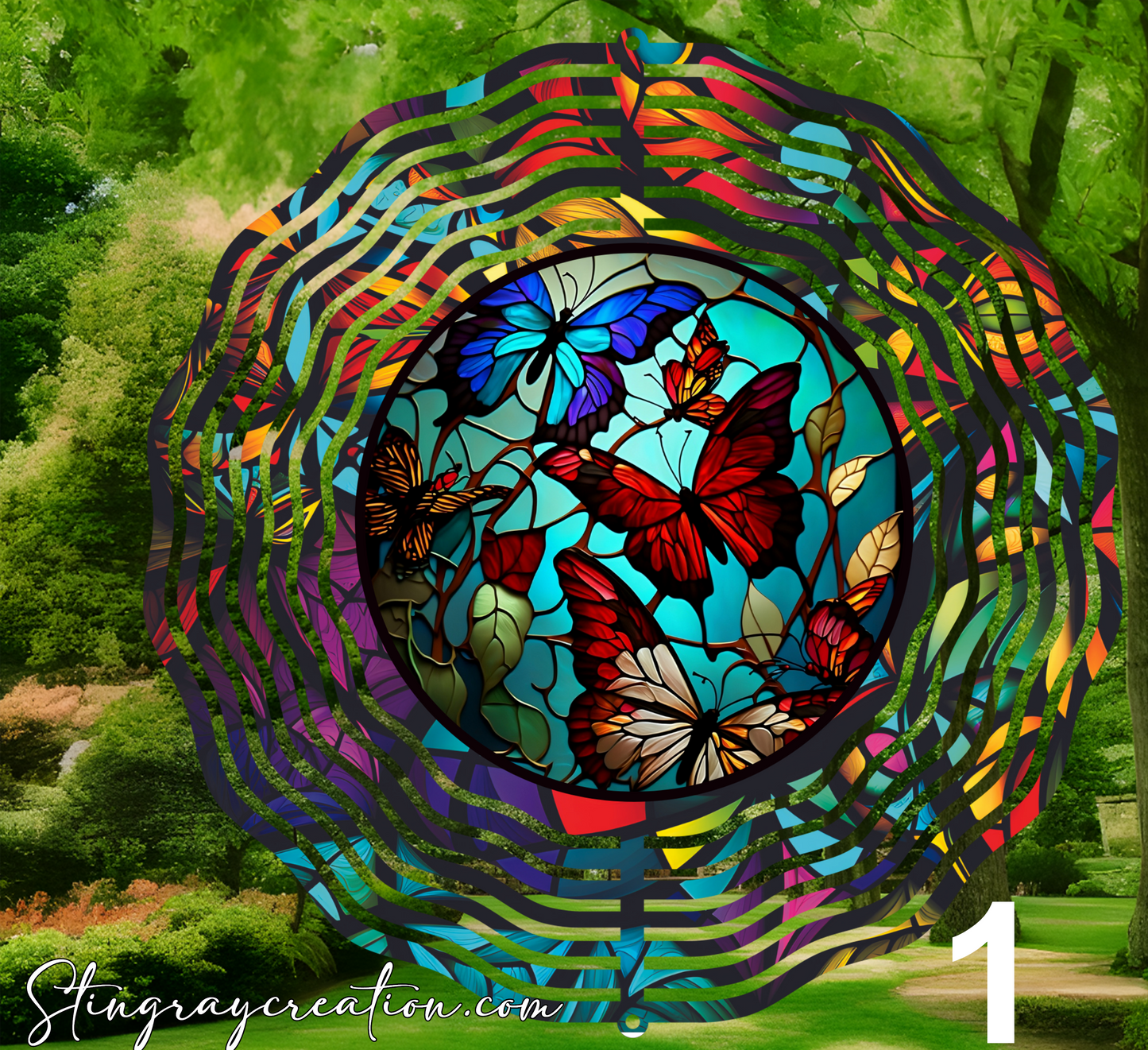 Butterfly Wind Spinner