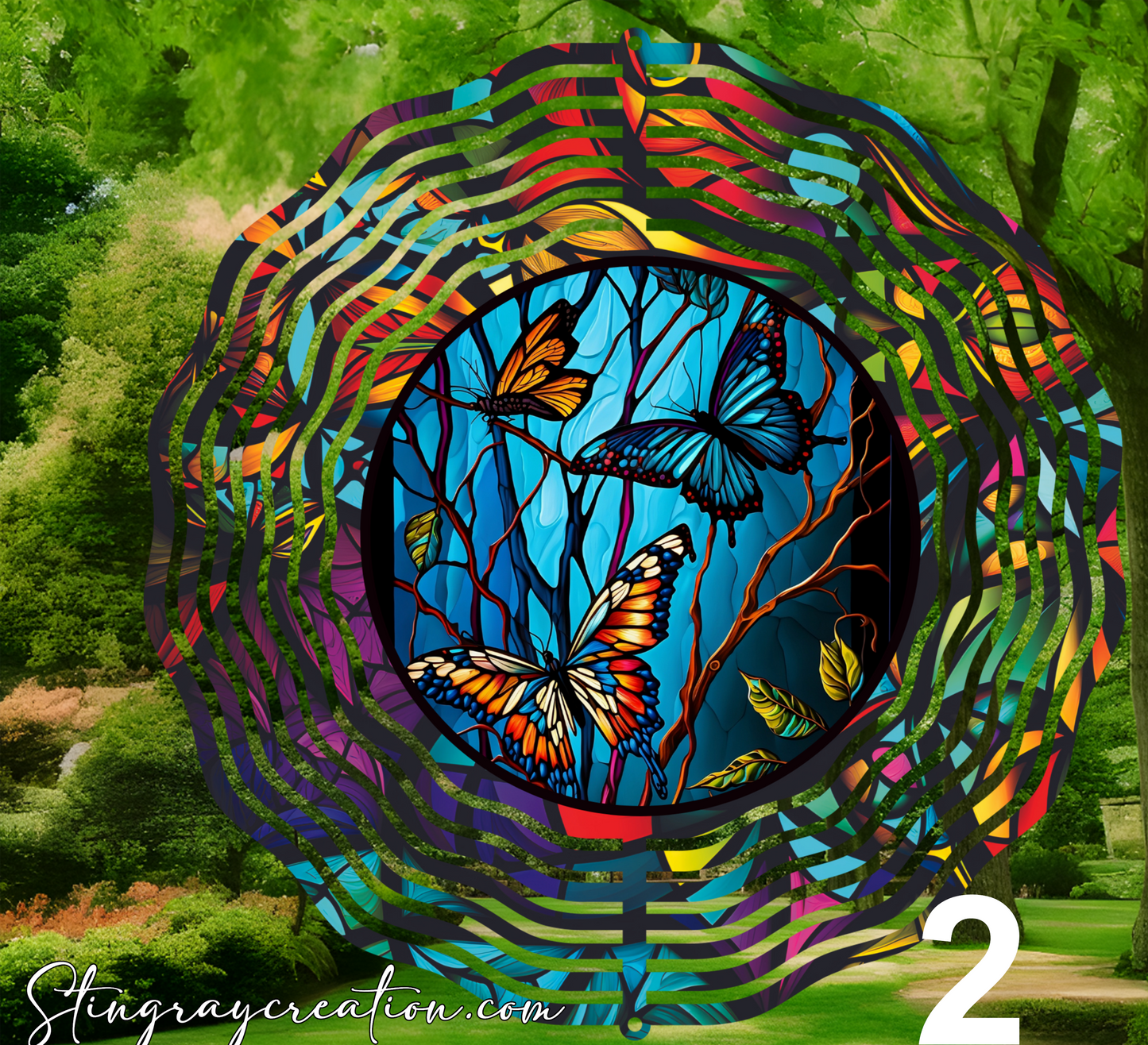 Butterfly Wind Spinner