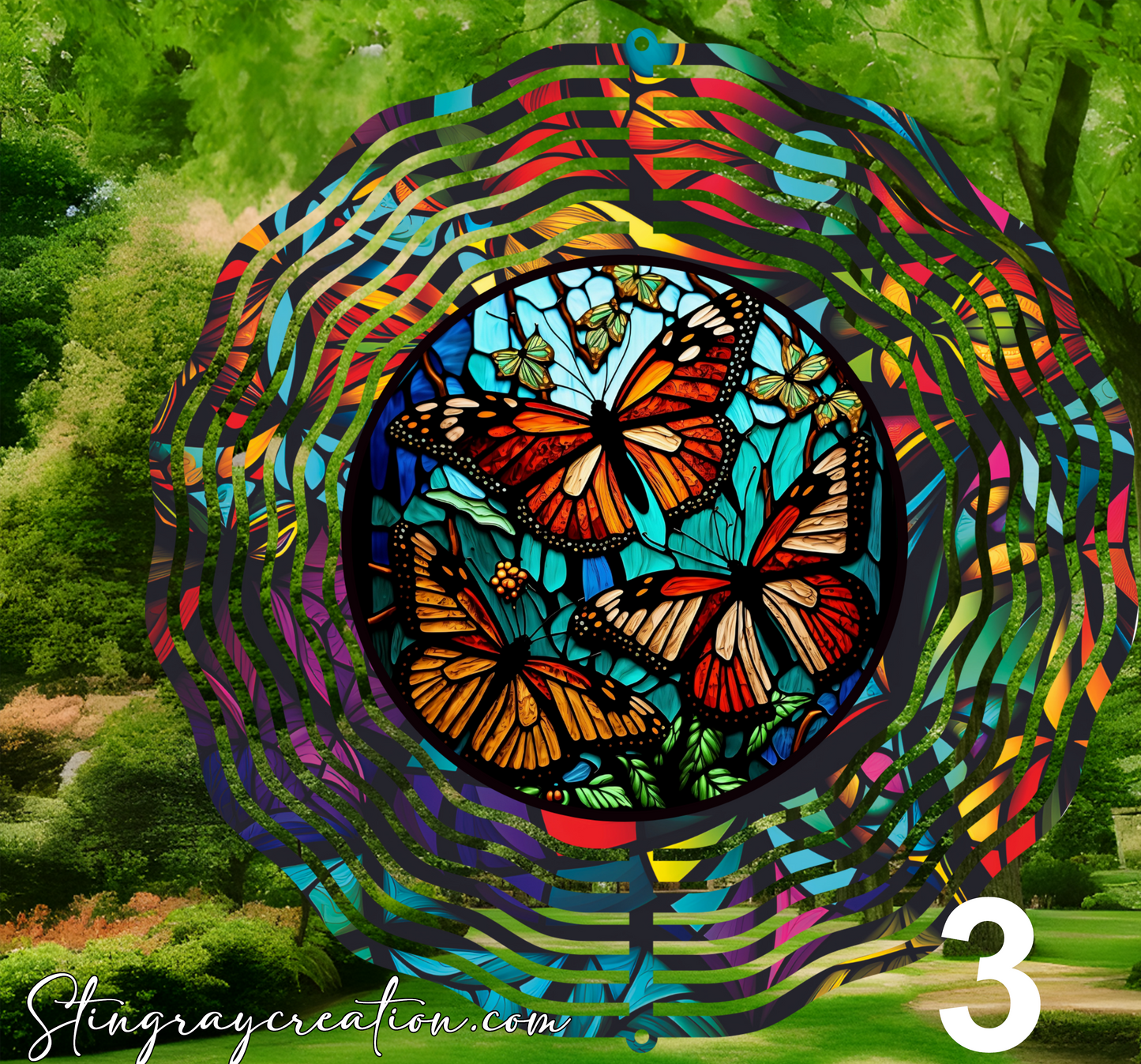 Butterfly Wind Spinner