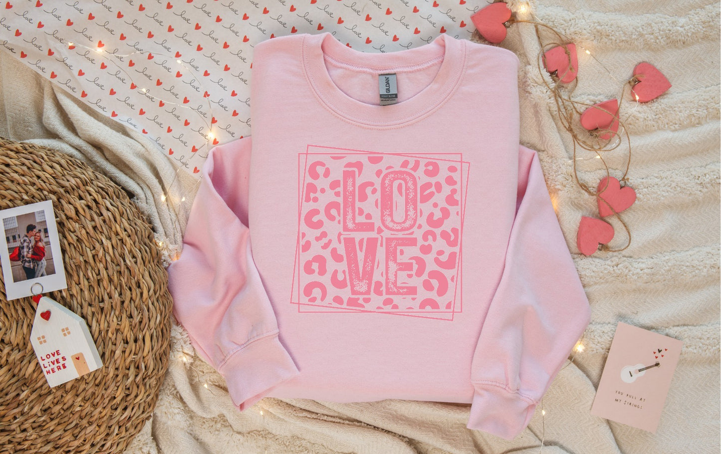 Leopard Print Love T-shirt/Sweatshirt