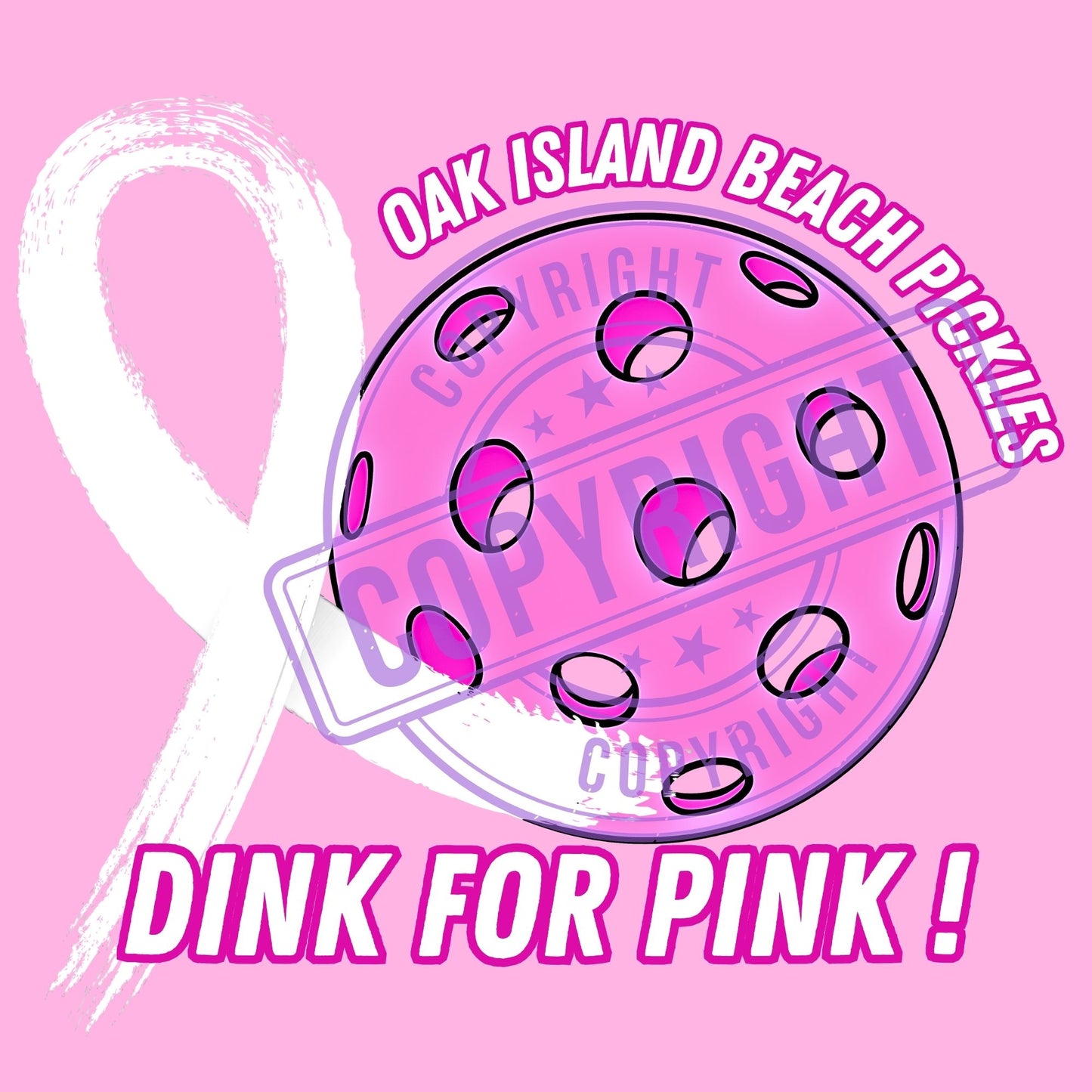 Official Oak Island Beach Pickles Dink for Pink