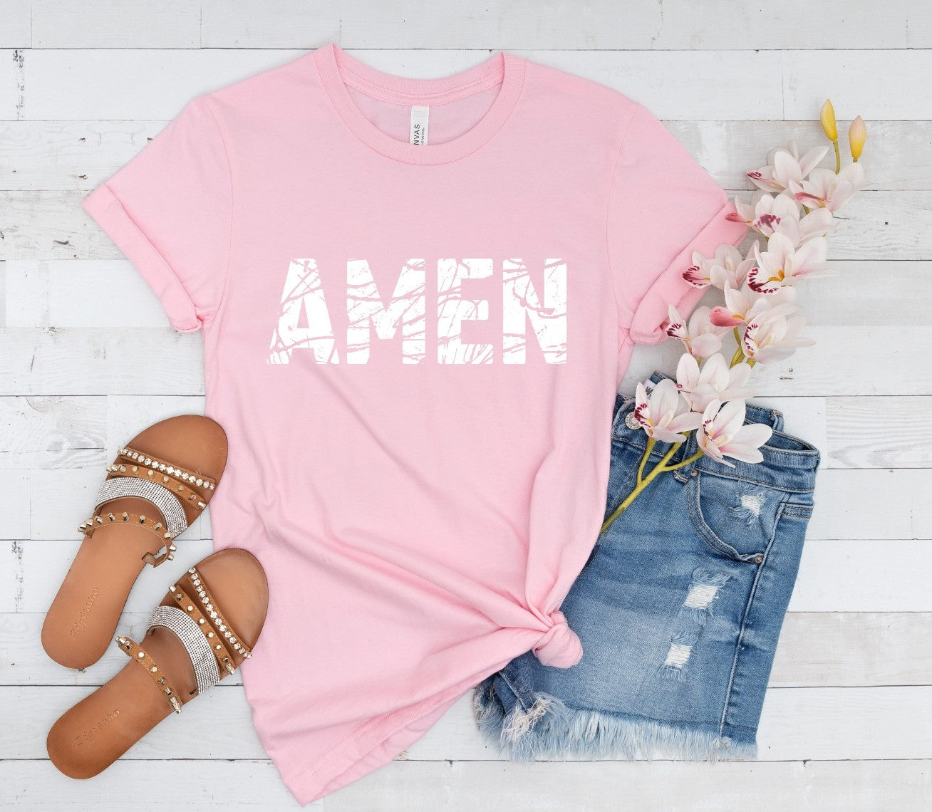 Distressed Amen T-shirt/Sweatshirt