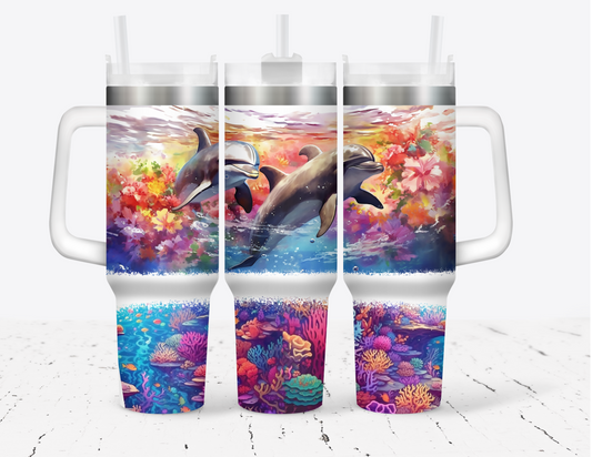 40oz Beautiful Sea Life