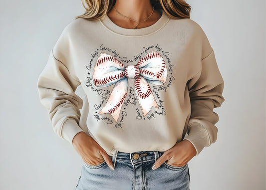 Baseball Bow T-shirt/Sweatshirt