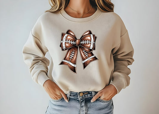 Football Bow T-shirt/Sweatshirt