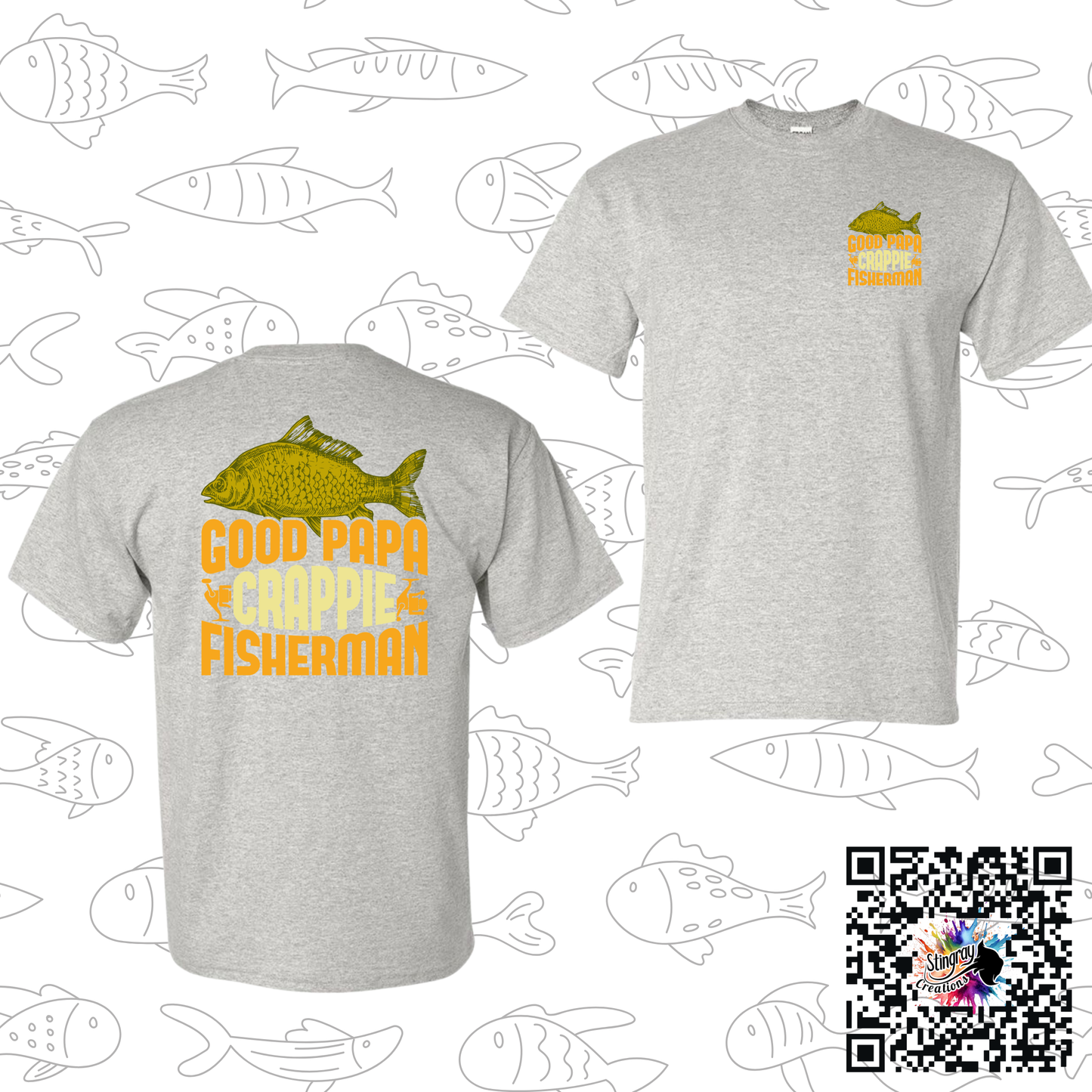 Good Papa Crappie Fisherman Tee