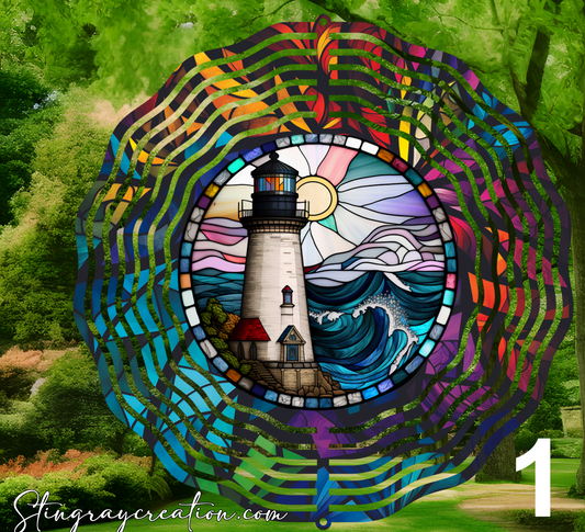 Lighthouse Wind Spinner