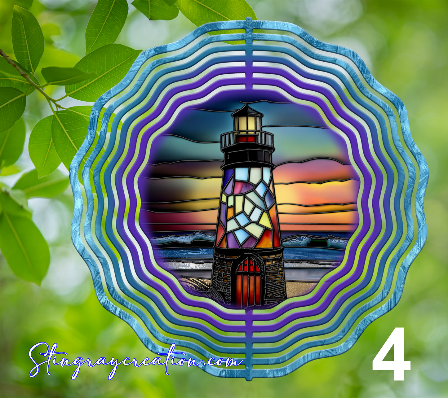 Lighthouse Wind Spinner