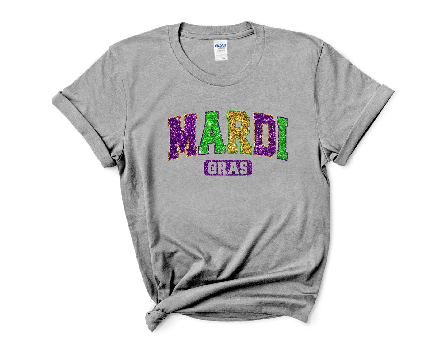 Imitation Glitter Mardi Gras T-shirt/Sweatshirt