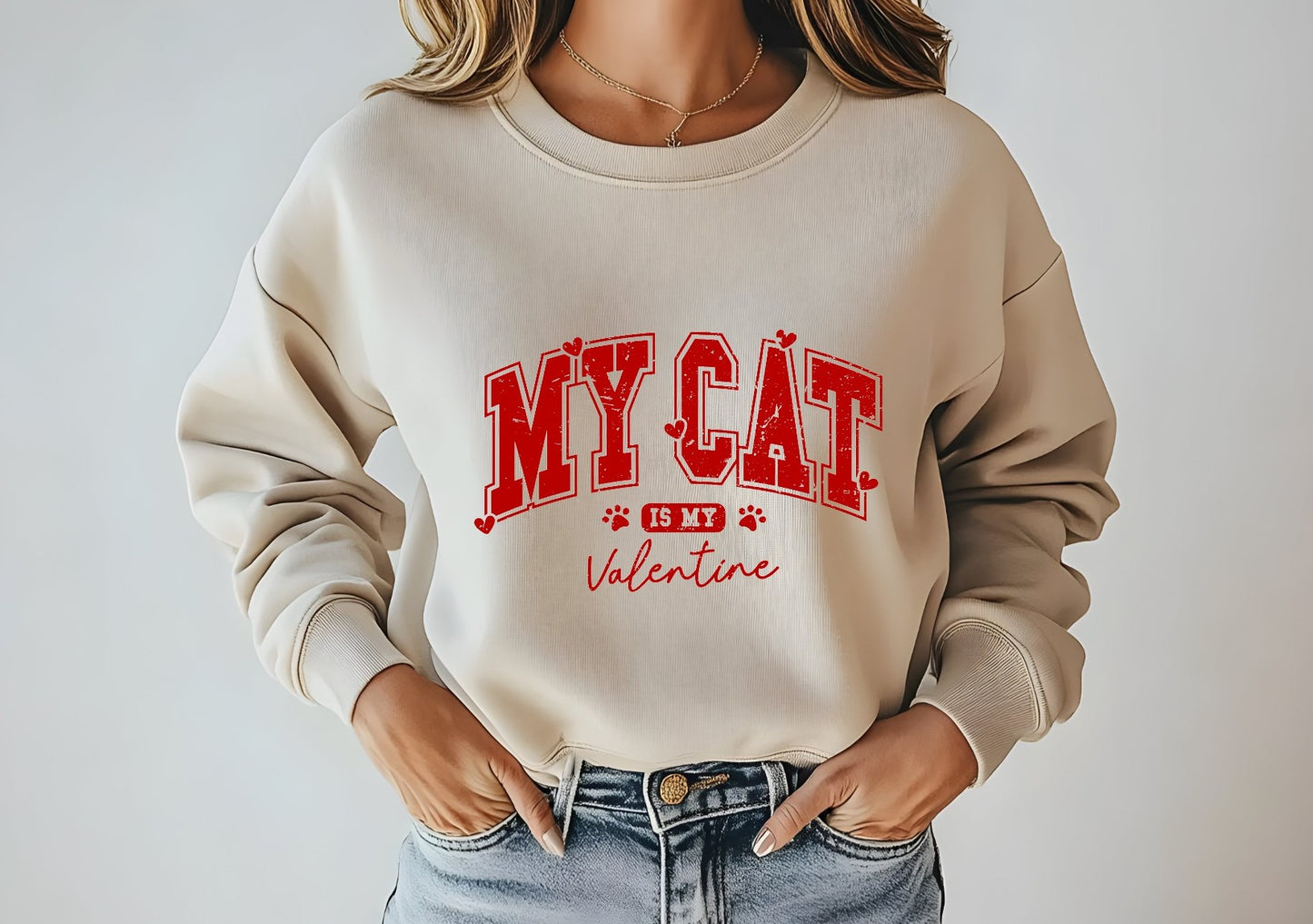 My Cat is my Valentines T-shirt/Sweatshirt