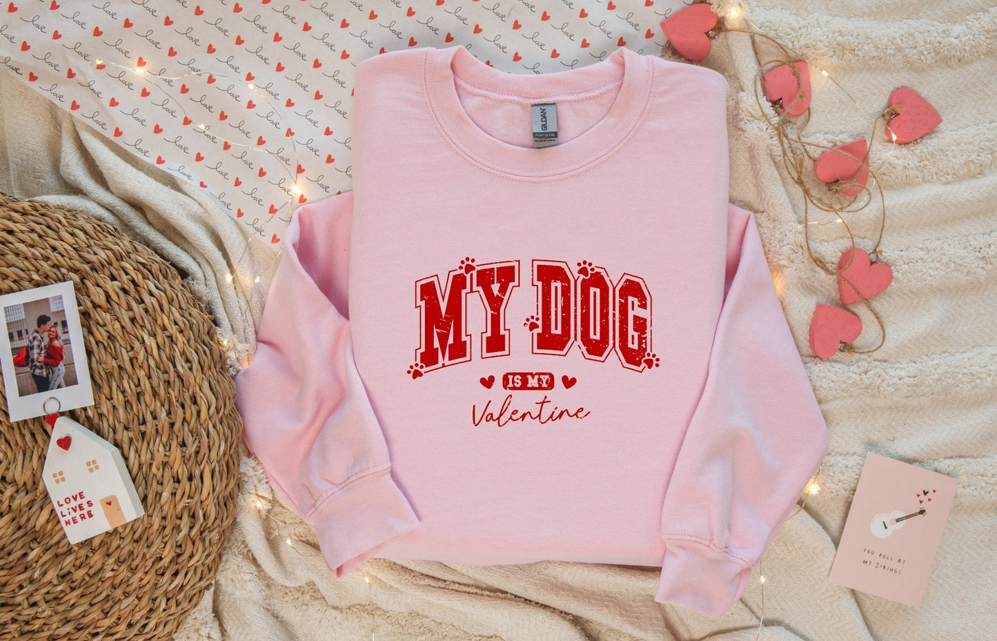 My Dog is my Valentines T-shirt/Sweatshirt